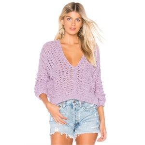 Free People Best of You Lavender Moon Sweater Knit size XS